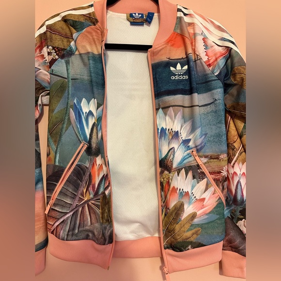 Adidas Floral Training Jacket - Picture 3 of 4